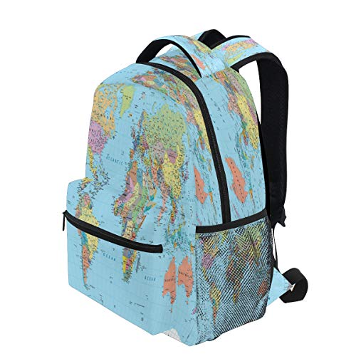 Globe World Map School Bag Student Bookbag