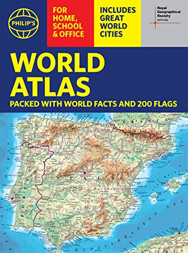 Philip's World Atlas (A4): with Global Cities, Facts and Flags