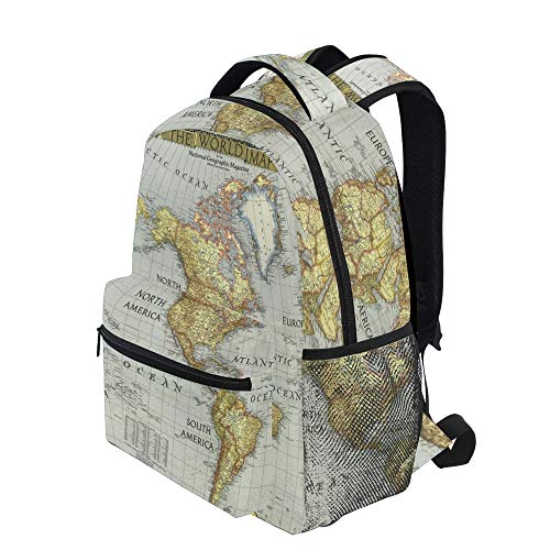 Nander Backpack Travel World Map