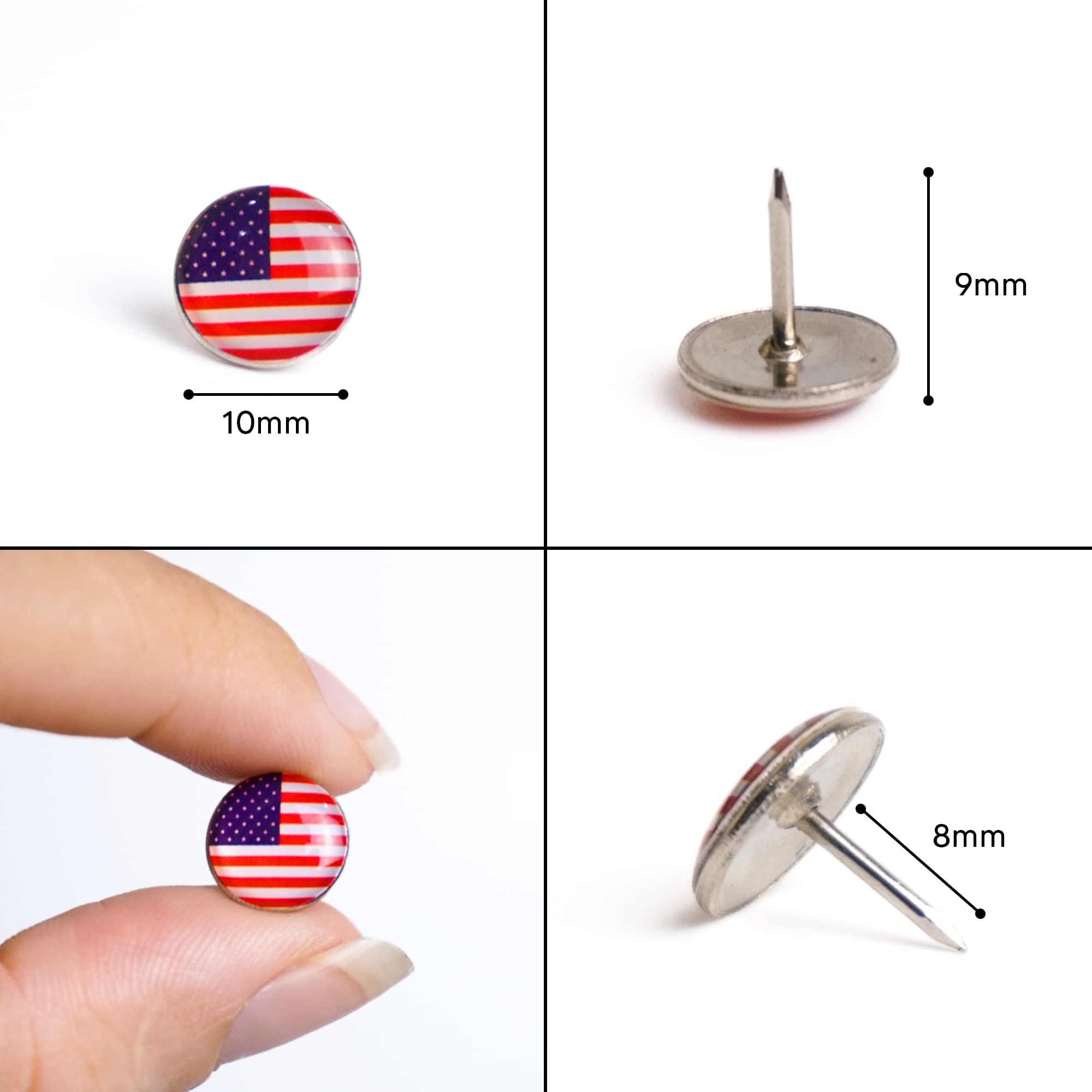 Push Pins Country Flag Pins Thumb Tacks