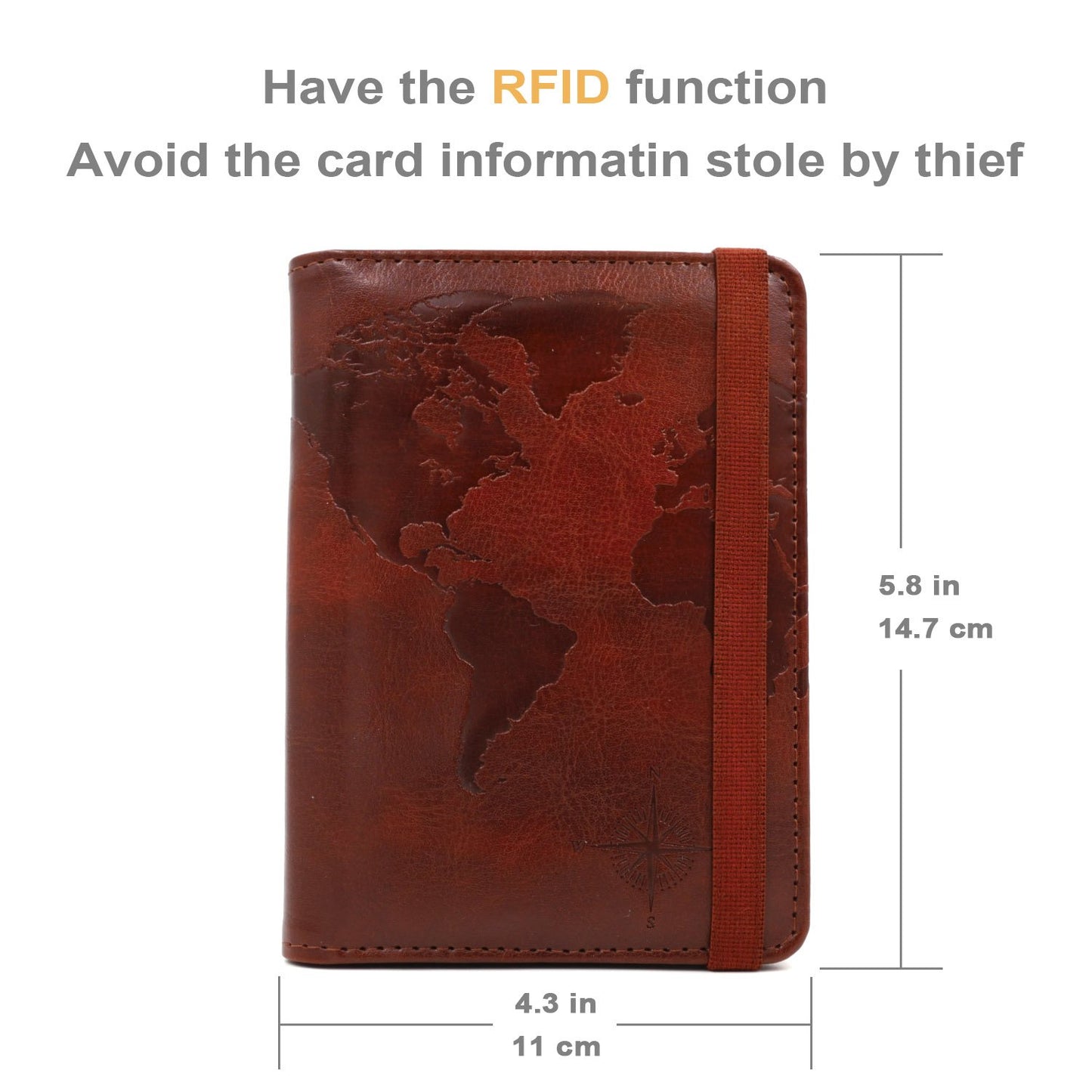 RFID Blocking Passport Holder Cover Travel Case